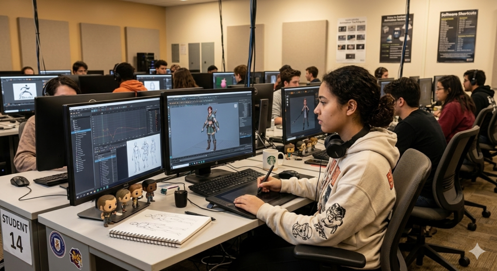 Digital Canvas: Nurturing Creativity in a Modern Animation Lab