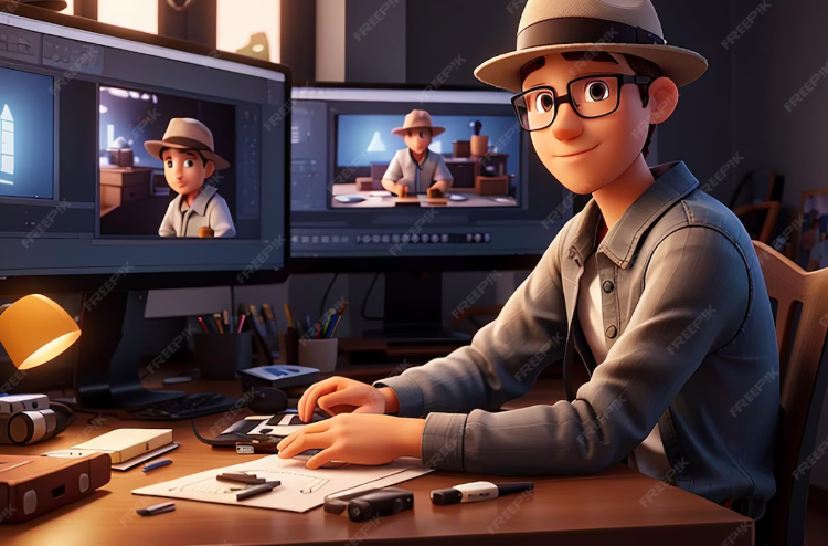 3D Animation Artist Using Advanced Animation Tools and Real-Time Rendering Software