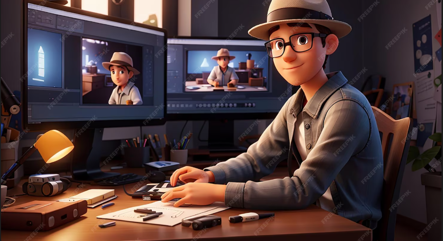 3D Animation Artist Using Advanced Animation Tools and Real-Time Rendering Software