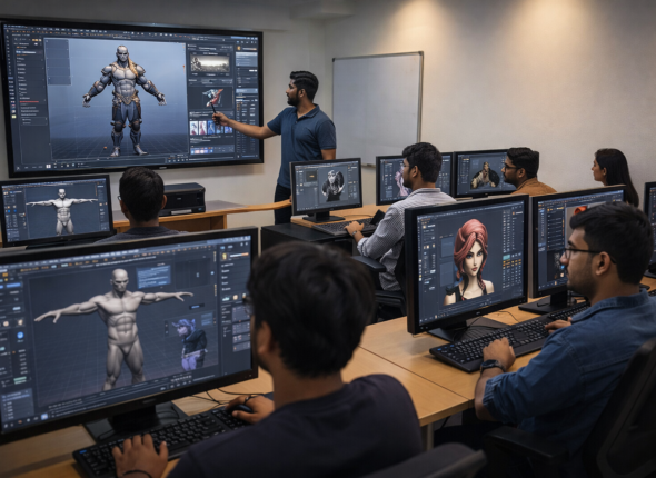3D character modeling training in Chandigarh