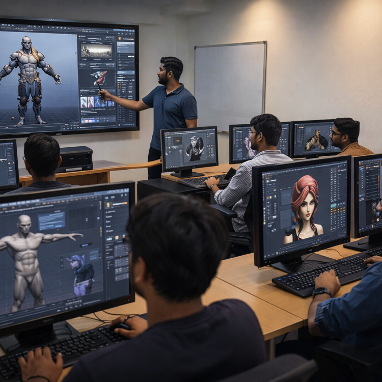 3D character modeling training in Chandigarh